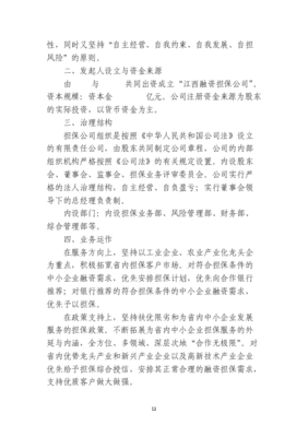设立运输担保平台在金悦融资担保公司项目中的可行性研究建议